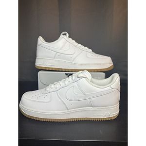 Brand New Nike Air Force 1 Low White Gum DJ2739-100 Mens 10.5!